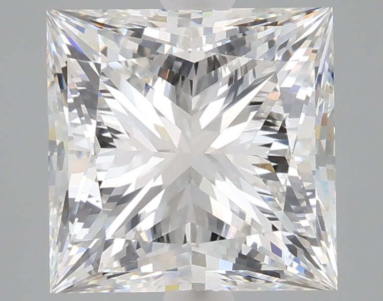 4.06 Carat Princess Shaped, Ideal Cut, E Color, VVS1 Clarity, IGI Certified Lab Grown Diamond