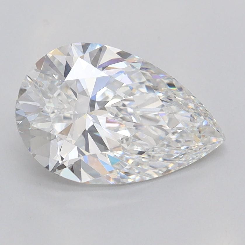 1.52 Carat Pear Shaped, Ideal Cut, E Color, VVS1 Clarity, IGI Certified Lab Grown Diamond