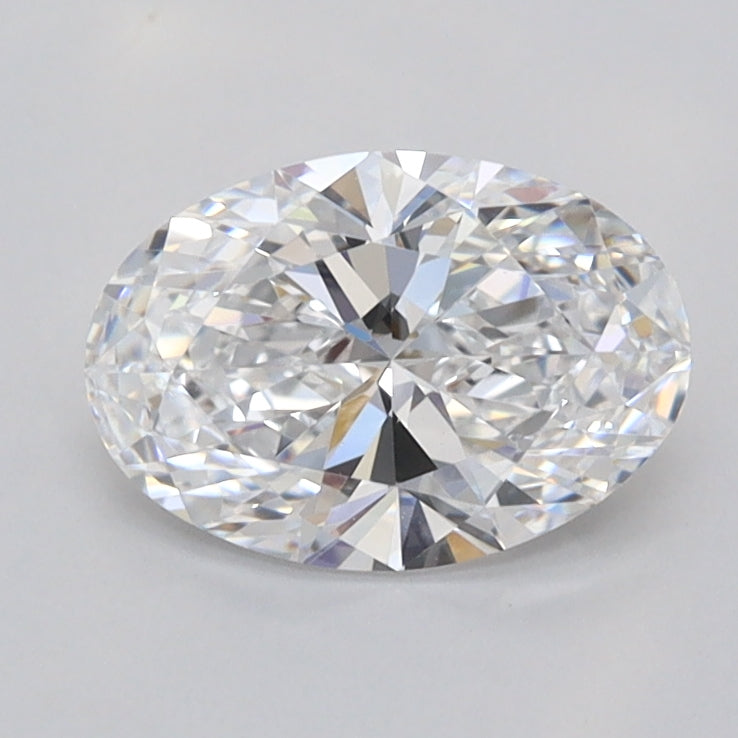 1.02 Carat Oval Shaped, Ideal Cut, D Color, VVS1 Clarity, IGI Certified Lab Grown Diamond