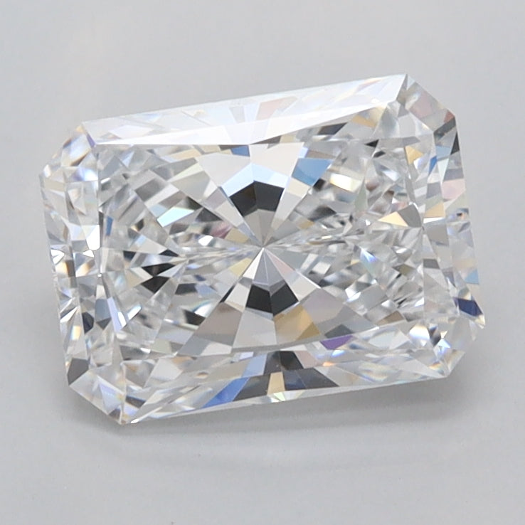 1.55 Carat Radiant Shaped, Ideal Cut, D Color, VVS1 Clarity, IGI Certified Lab Grown Diamond
