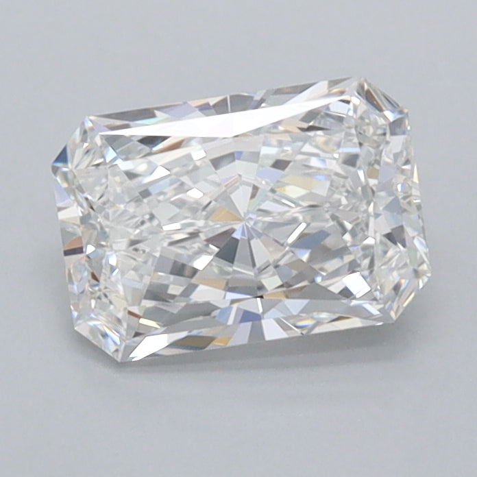 0.97 Carat Radiant Shaped, Ideal Cut, D Color, VVS2 Clarity, IGI Certified Lab Grown Diamond