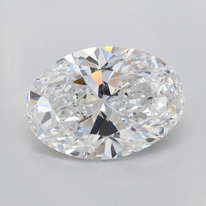 1.04 Carat Oval Shaped, Ideal Cut, D Color, VVS2 Clarity, IGI Certified Lab Grown Diamond