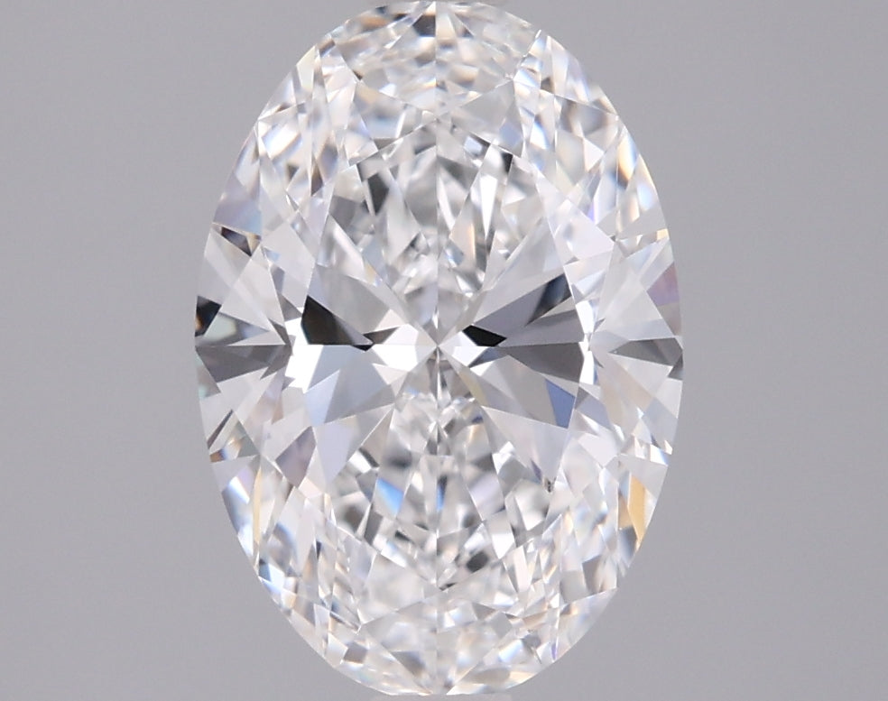 1.98 Carat Oval Shaped, Ideal Cut, D Color, FL Clarity, IGI Certified Lab Grown Diamond
