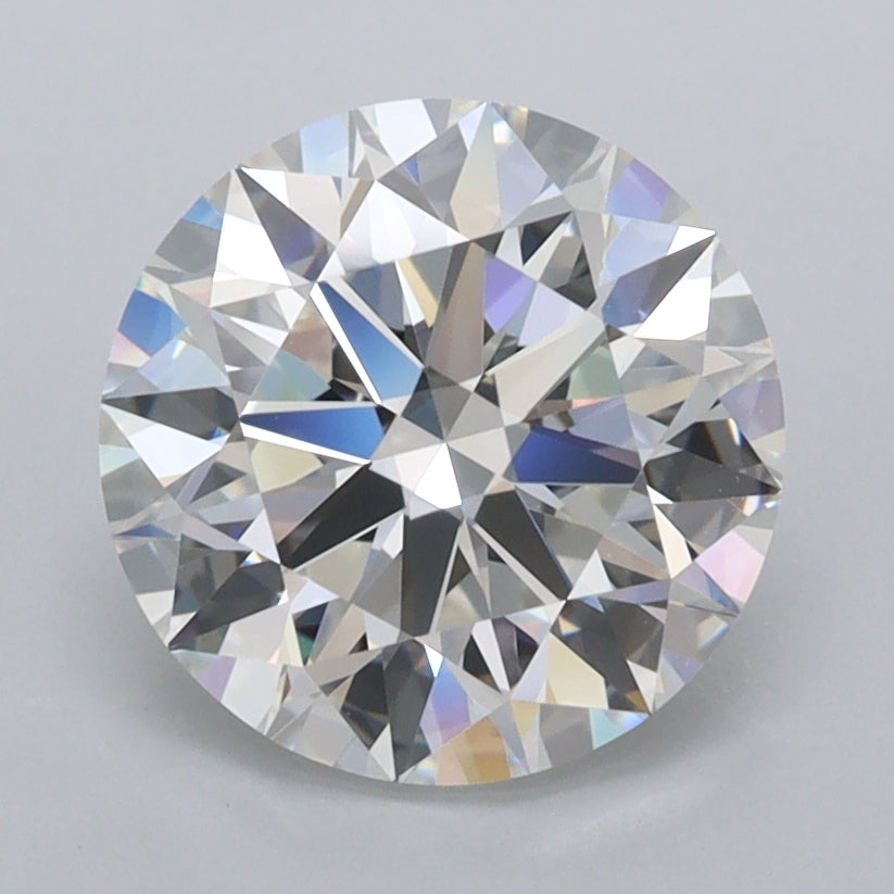 2.42 Carat Round Shaped, Ideal Cut, F Color, VVS1 Clarity, IGI Certified Lab Grown Diamond