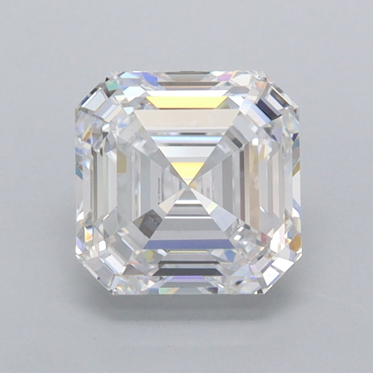 1.49 Carat Asscher Shaped, Ideal Cut, D Color, FL Clarity, IGI Certified Lab Grown Diamond