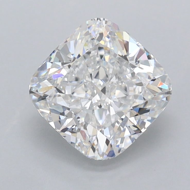 1.50 Carat Cushion Shaped, Ideal Cut, D Color, VVS2 Clarity, IGI Certified Lab Grown Diamond