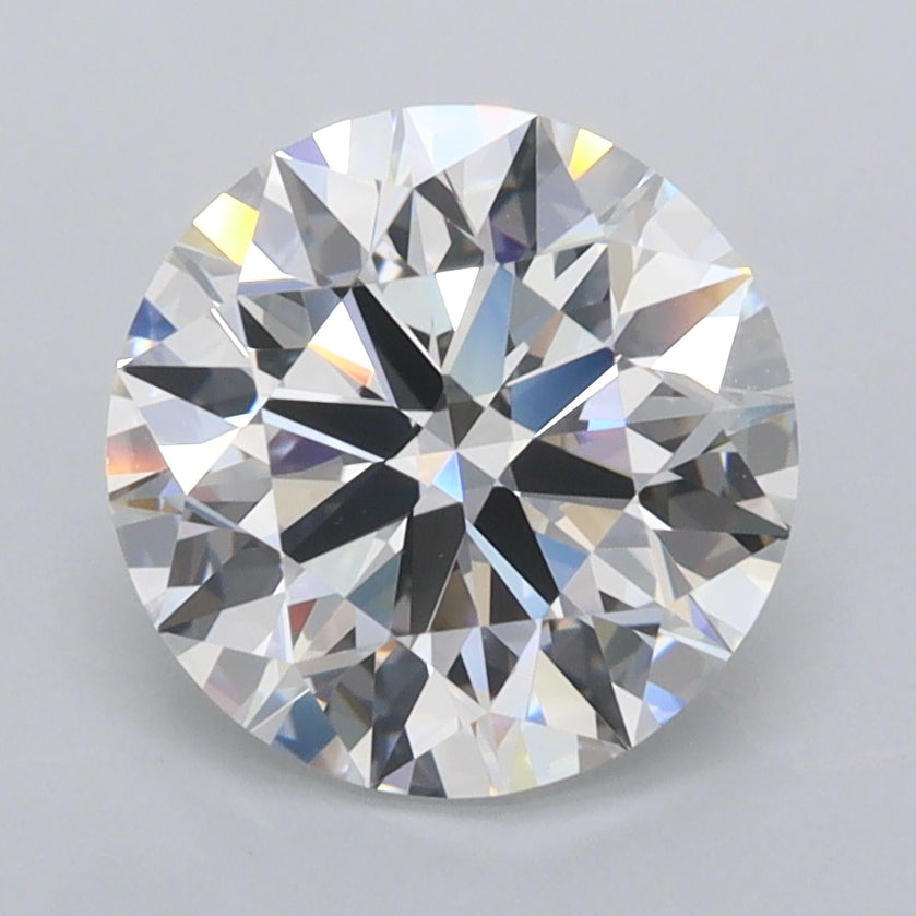 2.44 Carat Round Shaped, Ideal Cut, D Color, FL Clarity, IGI Certified Lab Grown Diamond