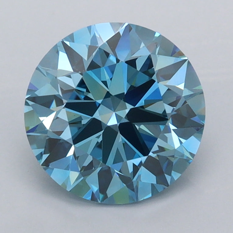 2.03 Carat Round Shaped, Ideal Cut, VVS2 Clarity, IGI Certified Lab Grown Diamond