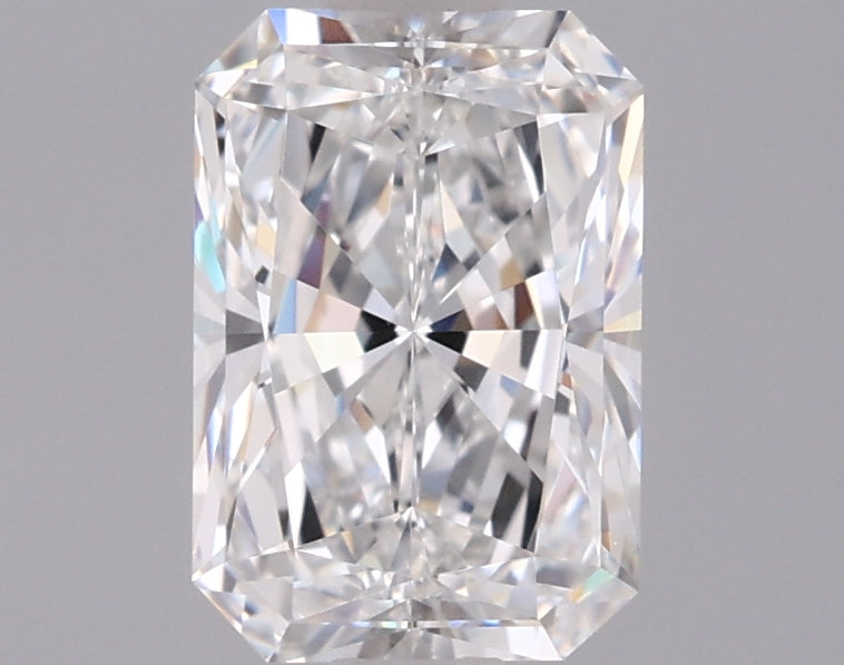 1.30 Carat Radiant Shaped, Excellent Cut, E Color, VVS2 Clarity, IGI Certified Lab Grown Diamond