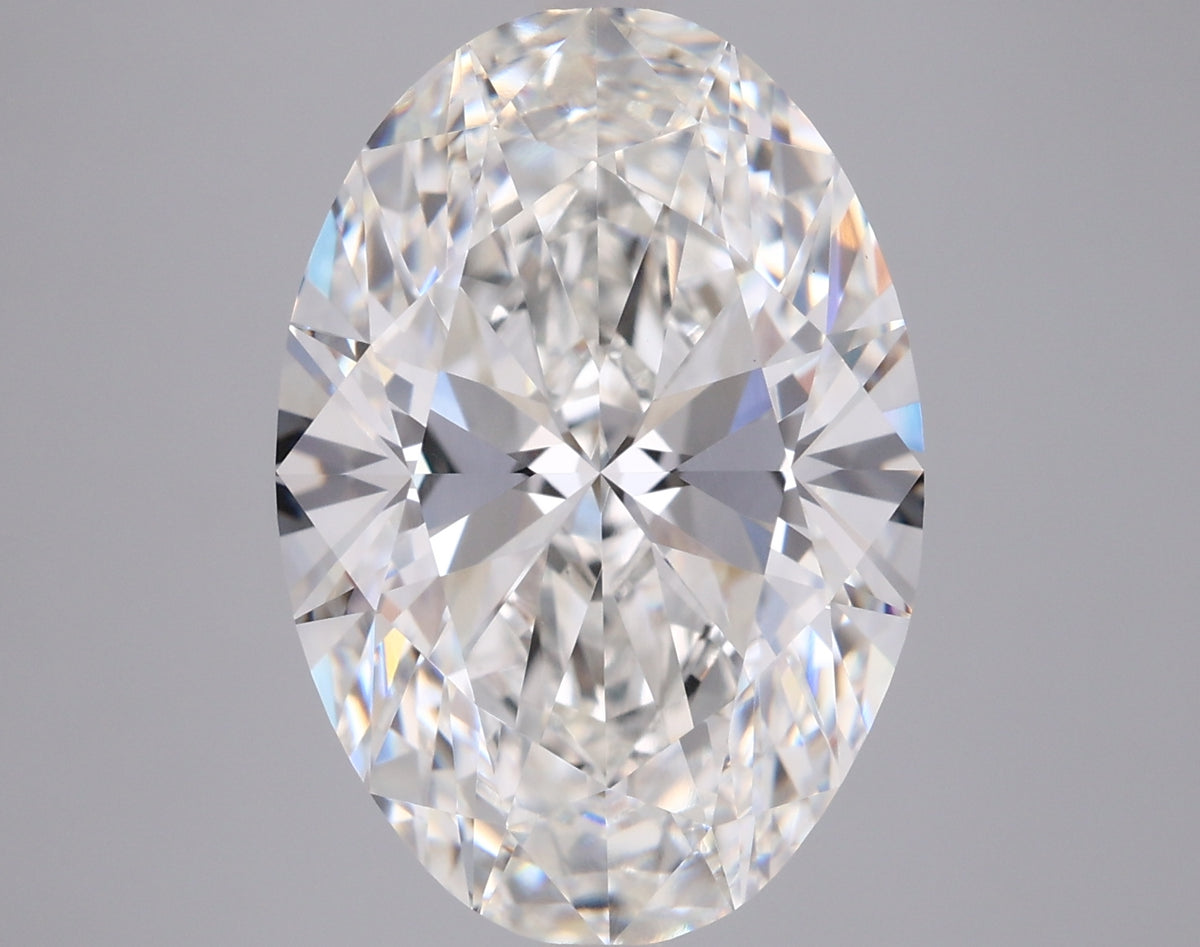 5.59 Carat Oval Shaped, Ideal Cut, F Color, VVS2 Clarity, IGI Certified Lab Grown Diamond