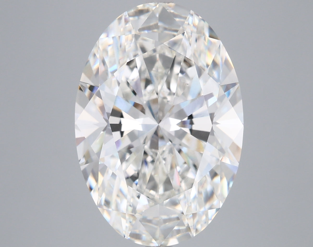 8.09 Carat Oval Shaped, Ideal Cut, F Color, VVS2 Clarity, IGI Certified Lab Grown Diamond