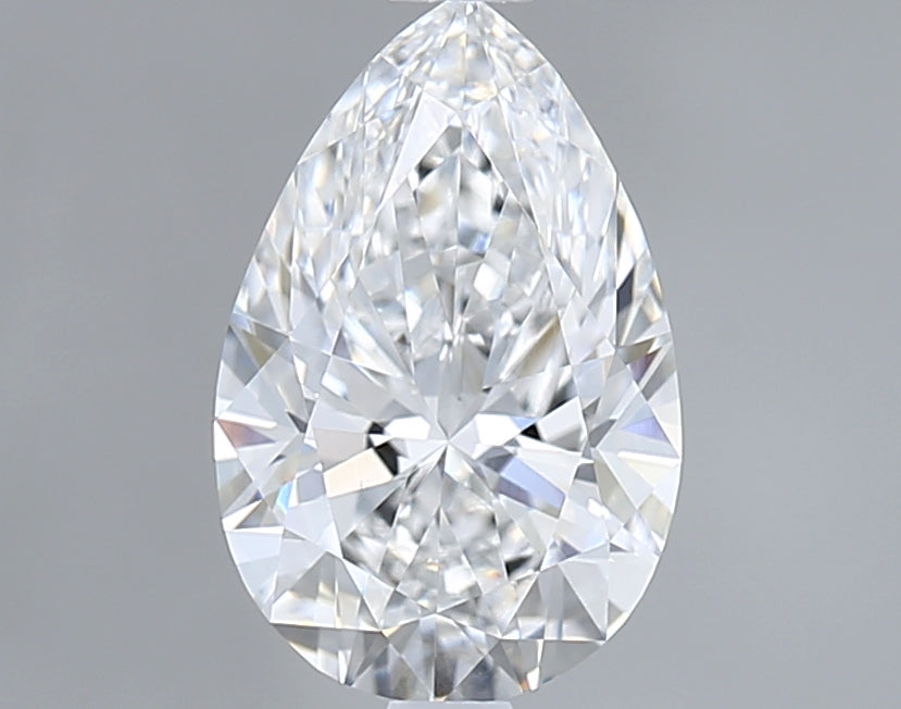 1.56 Carat Pear Shaped, Ideal Cut, D Color, VS1 Clarity, IGI Certified Lab Grown Diamond