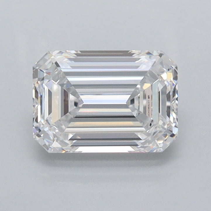 1.06 Carat Emerald Shaped, Ideal Cut, D Color, VVS1 Clarity, IGI Certified Lab Grown Diamond