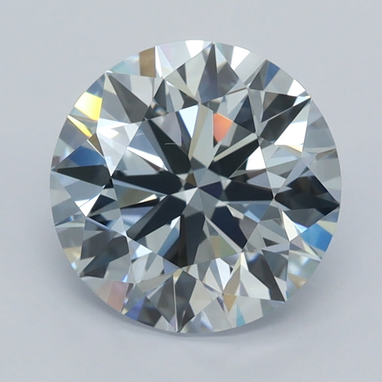 2.01 Carat Round Shaped, Ideal Cut, VVS2 Clarity, IGI Certified Lab Grown Diamond