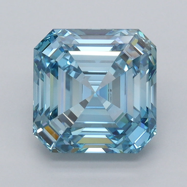 2.04 Carat Asscher Shaped, Ideal Cut, VS1 Clarity, IGI Certified Lab Grown Diamond