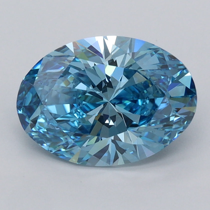 2.04 Carat Oval Shaped, Ideal Cut, VVS2 Clarity, IGI Certified Lab Grown Diamond