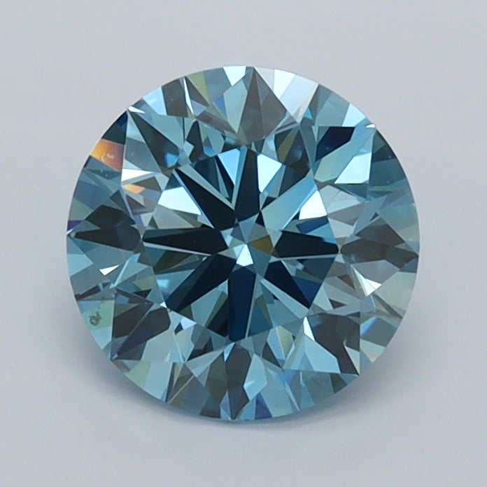 1.23 Carat Round Shaped, Ideal Cut, VS1 Clarity, IGI Certified Lab Grown Diamond