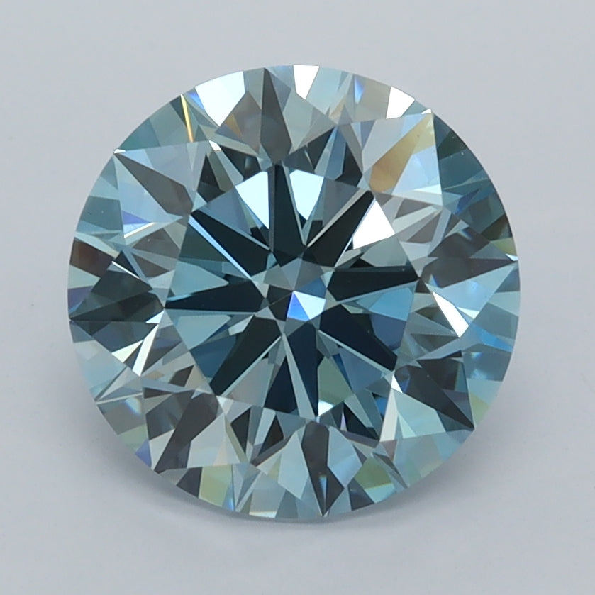 2.51 Carat Round Shaped, Ideal Cut, VS1 Clarity, IGI Certified Lab Grown Diamond