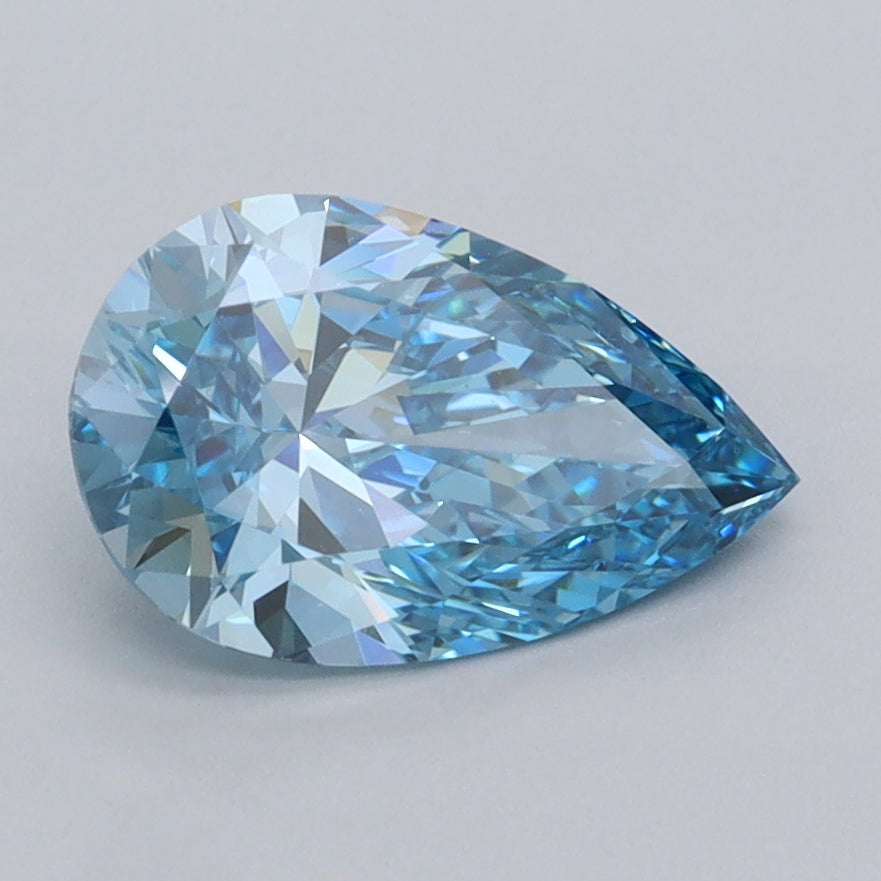 1.40 Carat Pear Shaped, Ideal Cut, VVS2 Clarity, IGI Certified Lab Grown Diamond