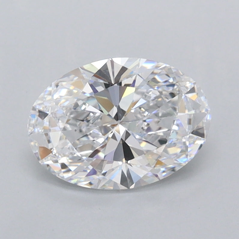 1.11 Carat Oval Shaped, Ideal Cut, D Color, FL Clarity, IGI Certified Lab Grown Diamond