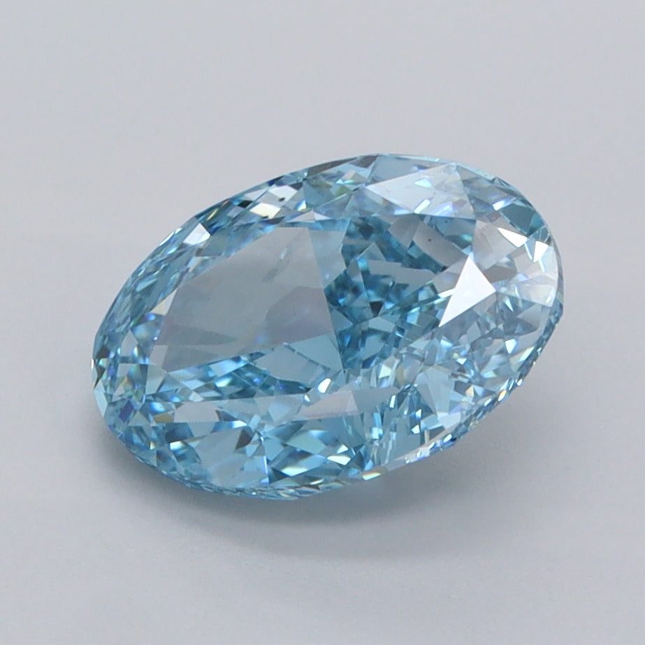 2.04 Carat Oval Shaped, Excellent Cut, VVS2 Clarity, IGI Certified Lab Grown Diamond