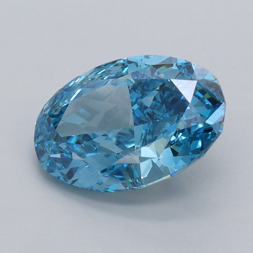 2.01 Carat Oval Shaped, Excellent Cut, VVS2 Clarity, IGI Certified Lab Grown Diamond