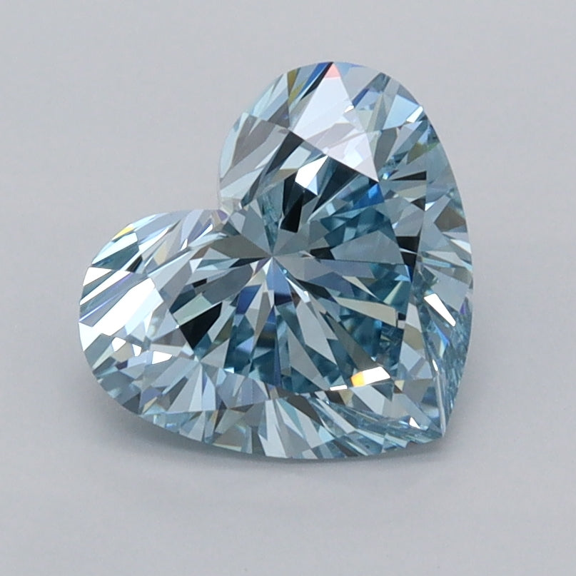 1.50 Carat Heart Shaped, Ideal Cut, VVS2 Clarity, IGI Certified Lab Grown Diamond