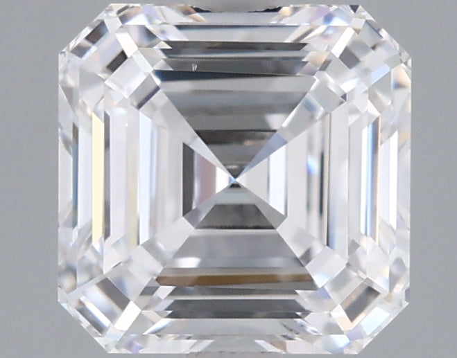 2.03 Carat Asscher Shaped, Ideal Cut, D Color, VVS2 Clarity, IGI Certified Lab Grown Diamond