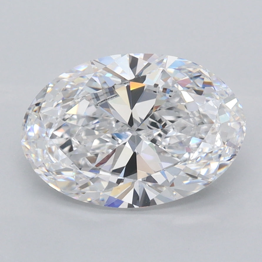 2.03 Carat Oval Shaped, Excellent Cut, D Color, VVS1 Clarity, IGI Certified Lab Grown Diamond
