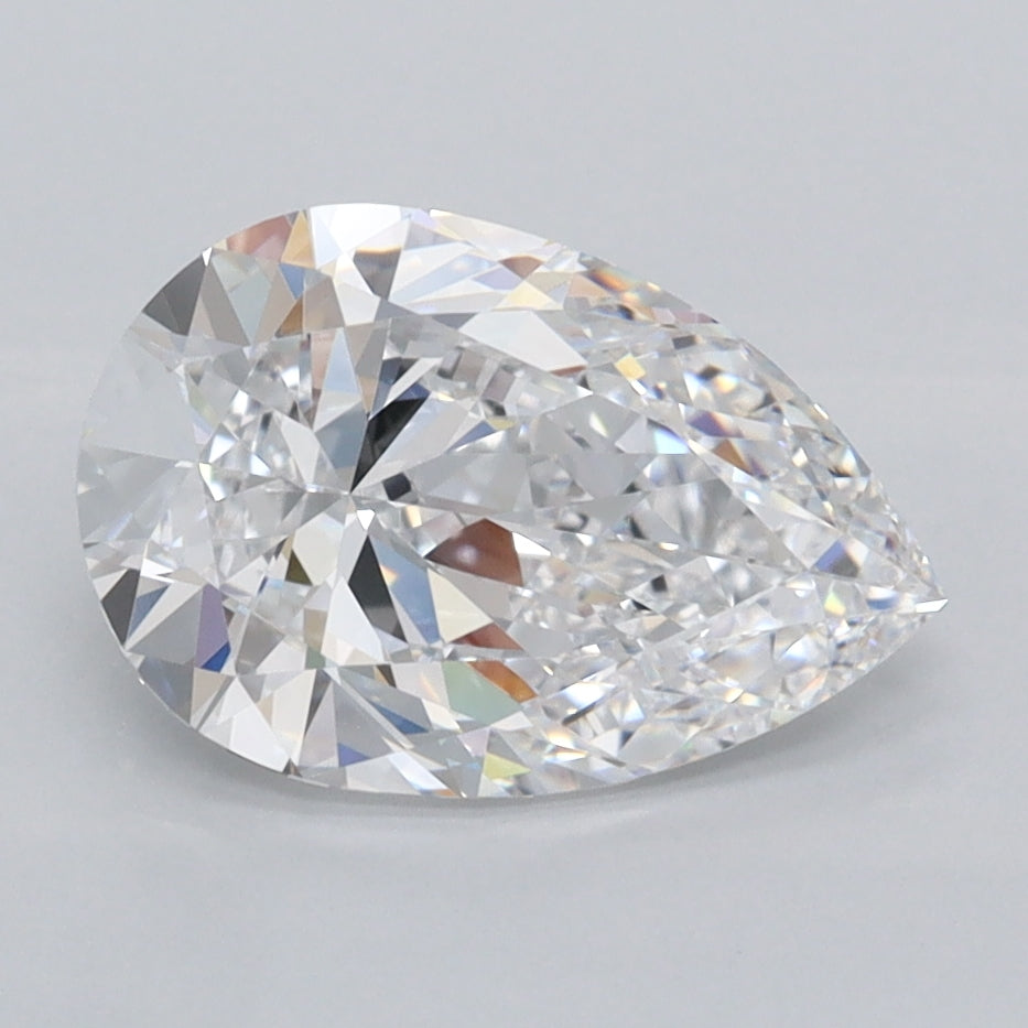 2.01 Carat Pear Shaped, Ideal Cut, D Color, VVS1 Clarity, IGI Certified Lab Grown Diamond