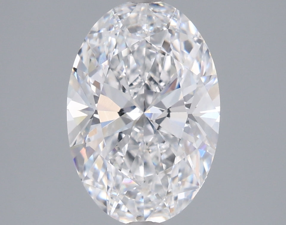 2.18 Carat Oval Shaped, Ideal Cut, D Color, VVS2 Clarity, IGI Certified Lab Grown Diamond