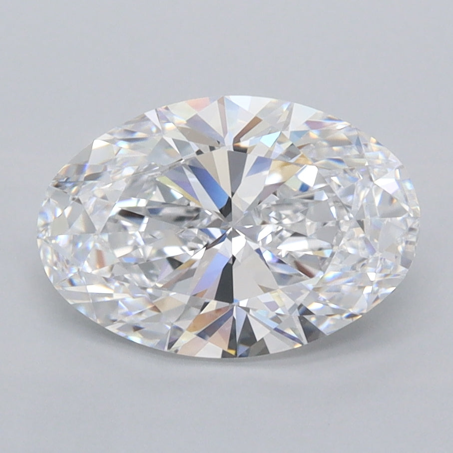 2.01 Carat Oval Shaped, Ideal Cut, D Color, VVS1 Clarity, IGI Certified Lab Grown Diamond