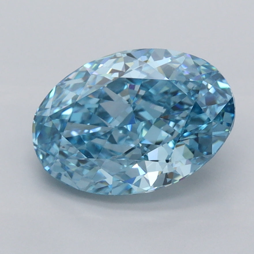 2.18 Carat Oval Shaped, Excellent Cut, VVS2 Clarity, IGI Certified Lab Grown Diamond