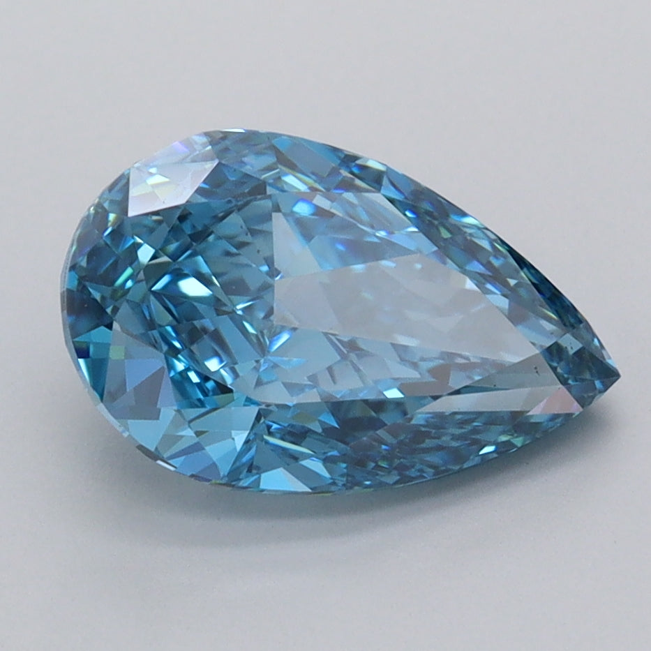 2.43 Carat Pear Shaped, Ideal Cut, VVS2 Clarity, IGI Certified Lab Grown Diamond