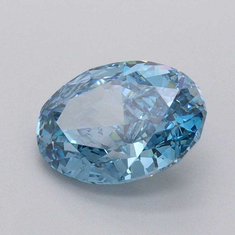 2.10 Carat Oval Shaped, Very Good Cut, VVS2 Clarity, IGI Certified Lab Grown Diamond