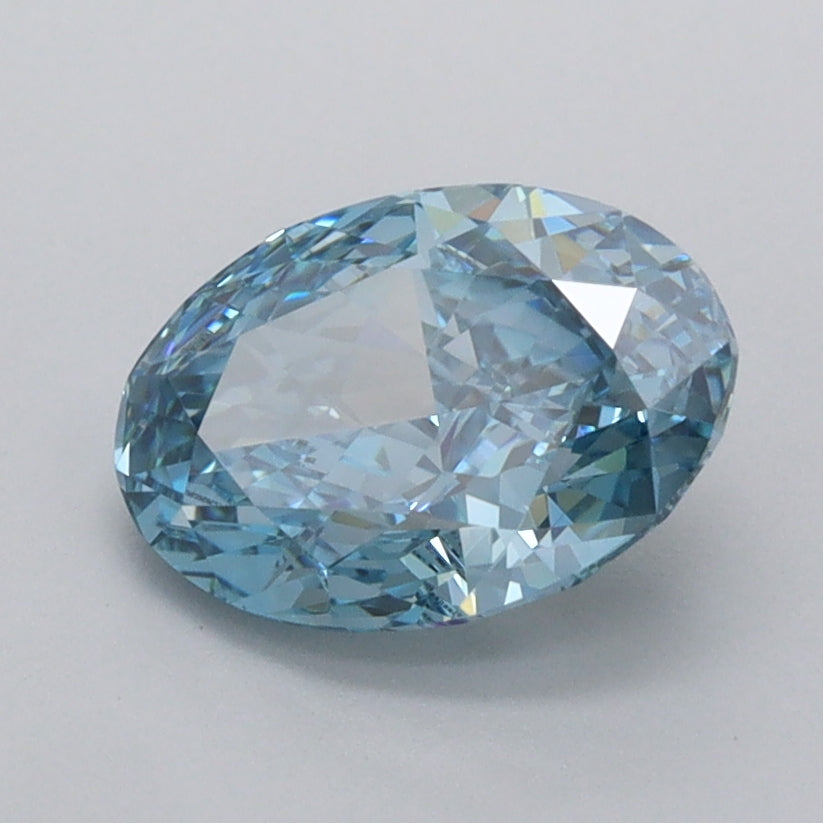 1.58 Carat Oval Shaped, Excellent Cut, VVS2 Clarity, IGI Certified Lab Grown Diamond
