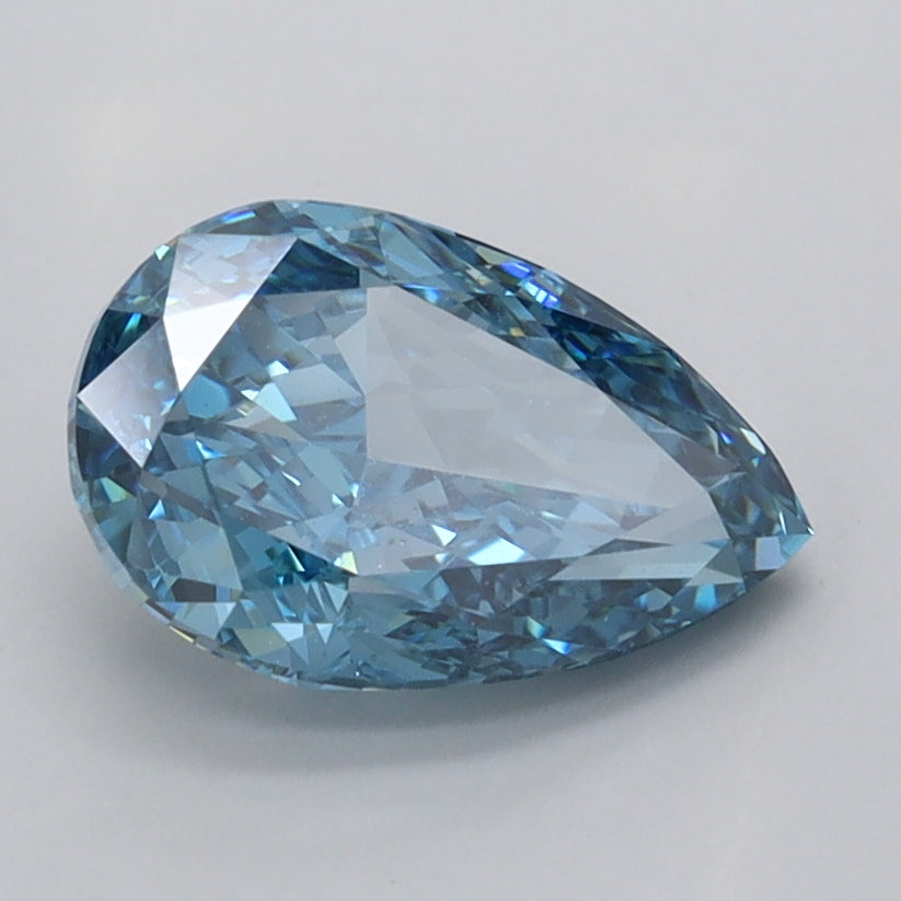 1.65 Carat Pear Shaped, Ideal Cut, VVS2 Clarity, IGI Certified Lab Grown Diamond