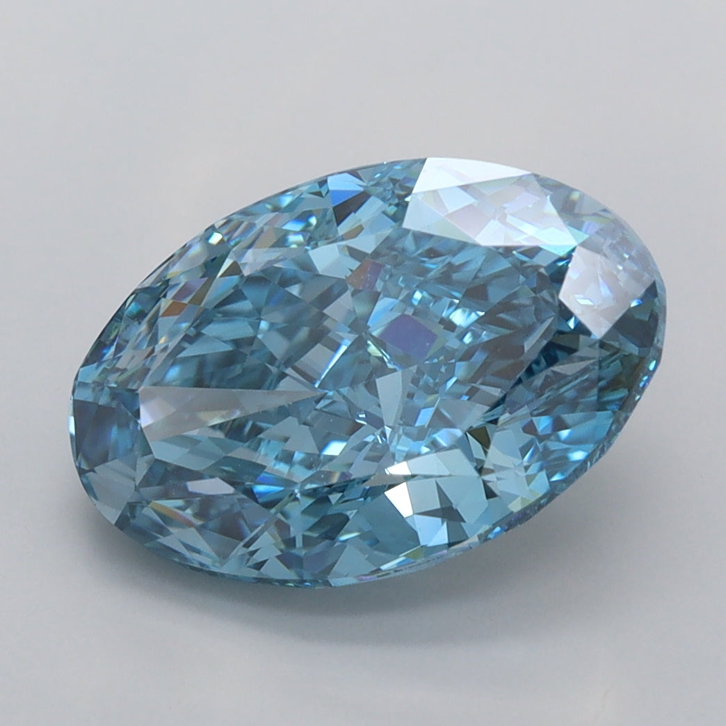 3.88 Carat Oval Shaped, Very Good Cut, VVS2 Clarity, IGI Certified Lab Grown Diamond