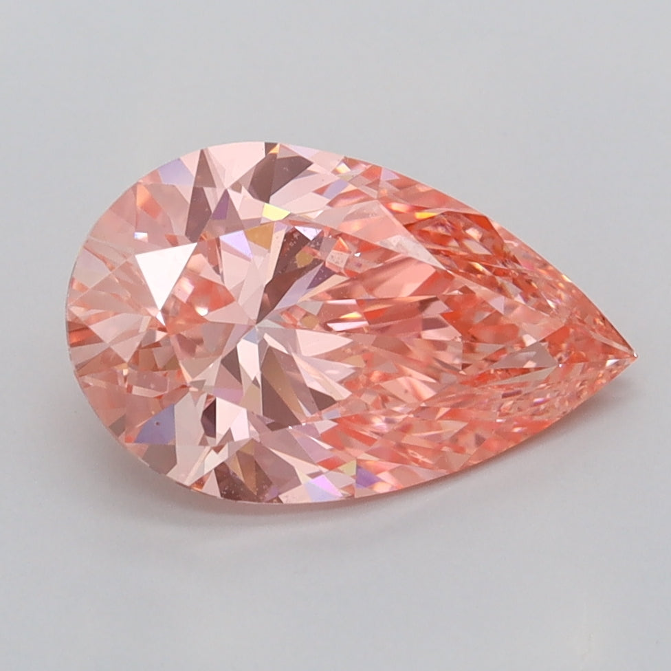 2.03 Carat Pear Shaped, Ideal Cut, VVS2 Clarity, IGI Certified Lab Grown Diamond