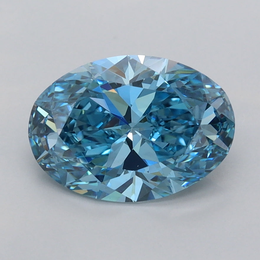 1.64 Carat Oval Shaped, Ideal Cut, VVS2 Clarity, IGI Certified Lab Grown Diamond