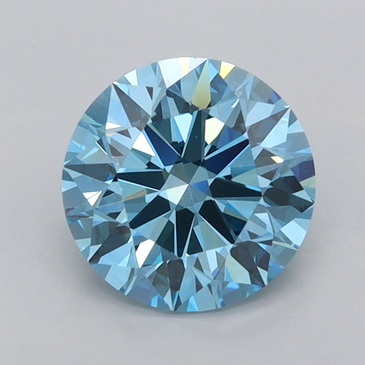1.26 Carat Round Shaped, Ideal Cut, VVS2 Clarity, IGI Certified Lab Grown Diamond