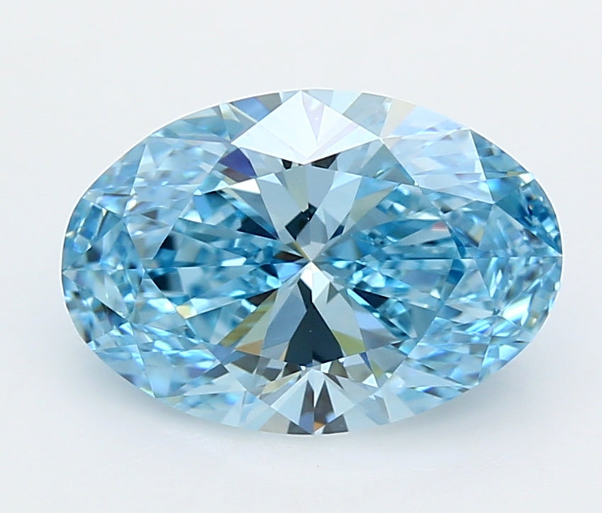 3.17 Carat Oval Shaped, Ideal Cut, VVS1 Clarity, IGI Certified Lab Grown Diamond