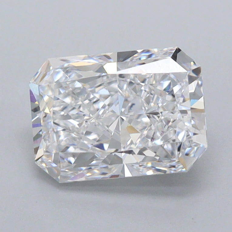 1.48 Carat Radiant Shaped, Excellent Cut, D Color, FL Clarity, IGI Certified Lab Grown Diamond