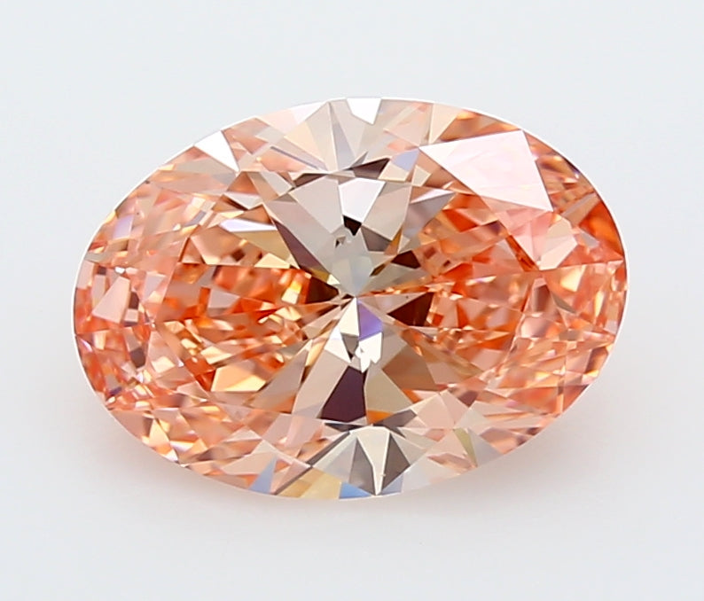 2.97 Carat Oval Shaped, Excellent Cut, VVS2 Clarity, IGI Certified Lab Grown Diamond