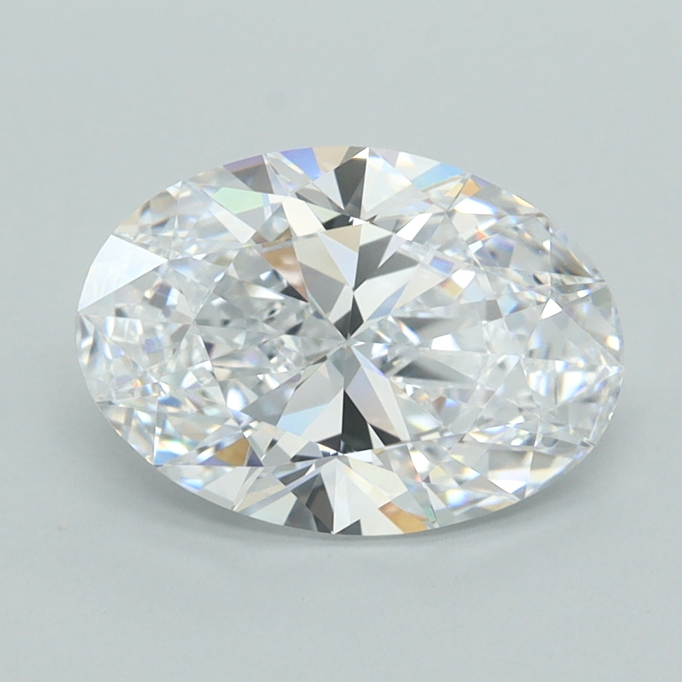 2.43 Carat Oval Shaped, Ideal Cut, D Color, FL Clarity, IGI Certified Lab Grown Diamond