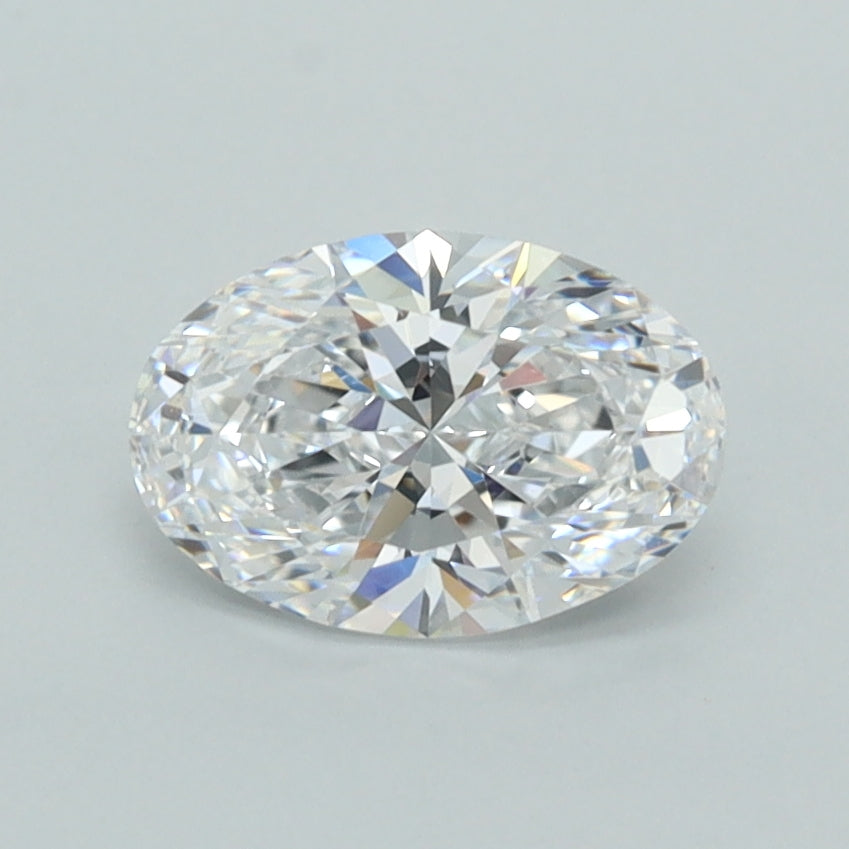 1.03 Carat Oval Shaped, Ideal Cut, D Color, FL Clarity, IGI Certified Lab Grown Diamond