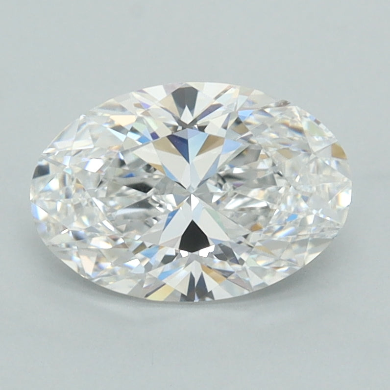 1.31 Carat Oval Shaped, Ideal Cut, E Color, FL Clarity, IGI Certified Lab Grown Diamond