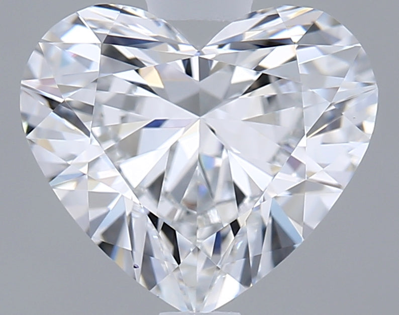 1.38 Carat Heart Shaped, Excellent Cut, D Color, IF Clarity, IGI Certified Lab Grown Diamond