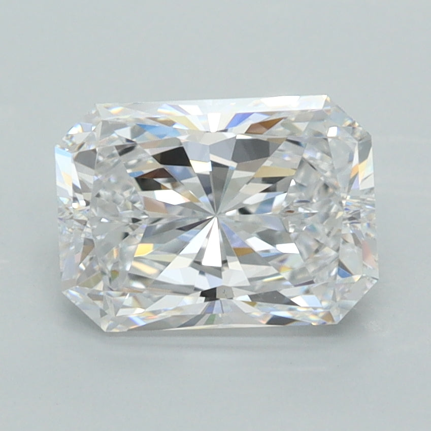 2.00 Carat Radiant Shaped, Excellent Cut, D Color, FL Clarity, IGI Certified Lab Grown Diamond