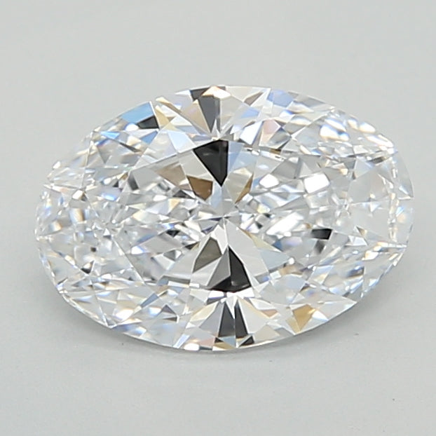 1.50 Carat Oval Shaped, Ideal Cut, E Color, FL Clarity, IGI Certified Lab Grown Diamond